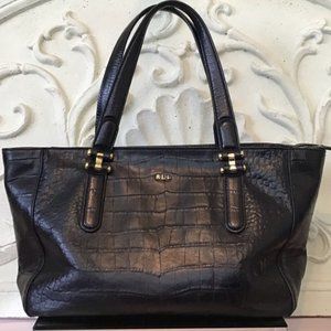 Ralph Lauren Lanesborugh Leather Tote Satchel NWOT